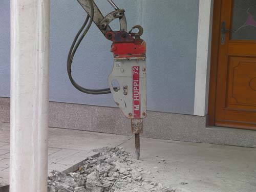 Hydraulikhammer für Abbrucharbeiten